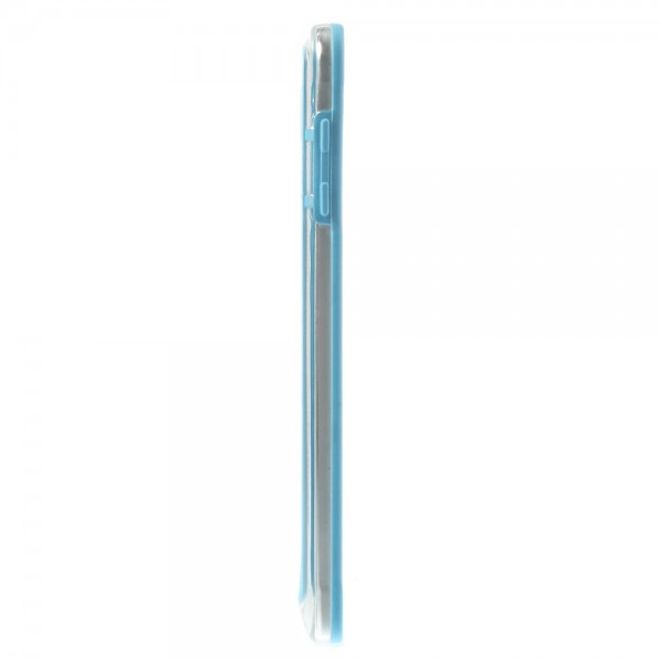 Samsung Galaxy Note 4 Leicht elastischer Plastik Bumper - hellblau