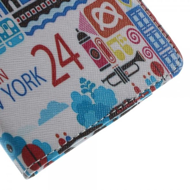 Samsung Galaxy Note 4 Leder Case "24 Hours in New York"