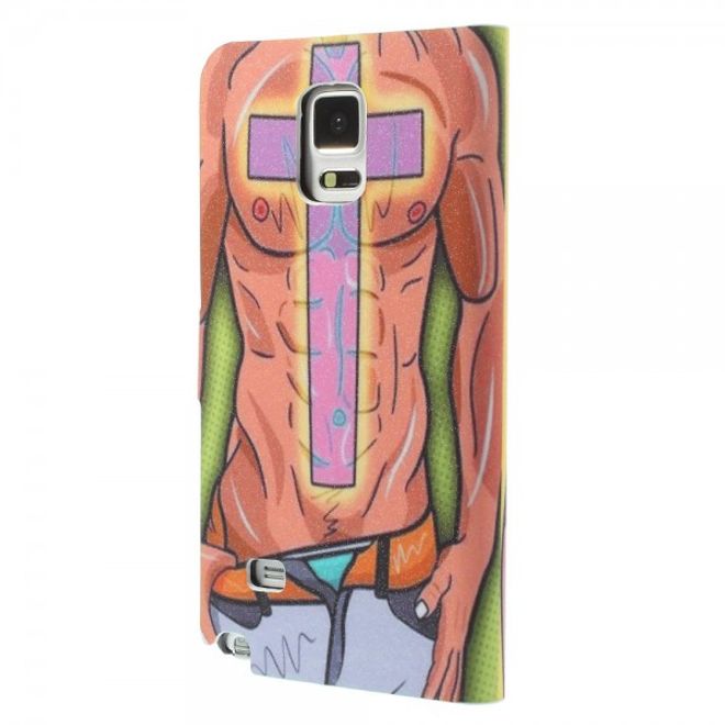 Samsung Galaxy Note 4 Leder Case mit Girl und Boy