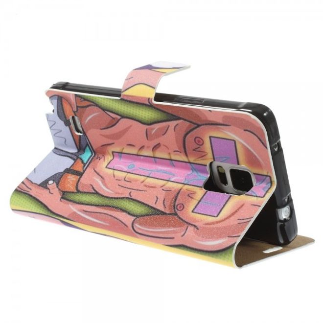 Samsung Galaxy Note 4 Leder Case mit Girl und Boy