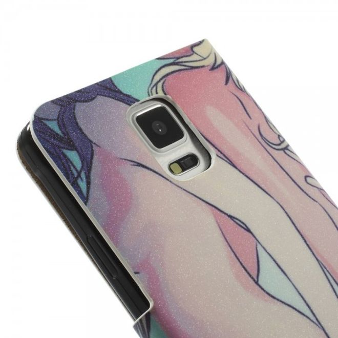 Samsung Galaxy Note 4 Leder Case mit nacktem Girl