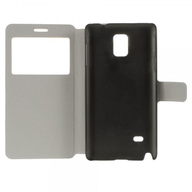 Samsung Galaxy Note 4 Leder Case mit kleiner Öffnung und UK Flagge retro-style