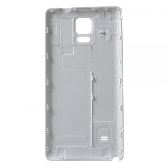 Samsung Galaxy Note 4 Lederartiges Backcover mit Litchimuster - weiss