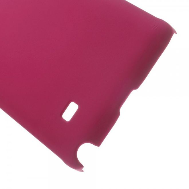 Samsung Galaxy Note 4 Gummiertes Hart Plastik Case - rosa