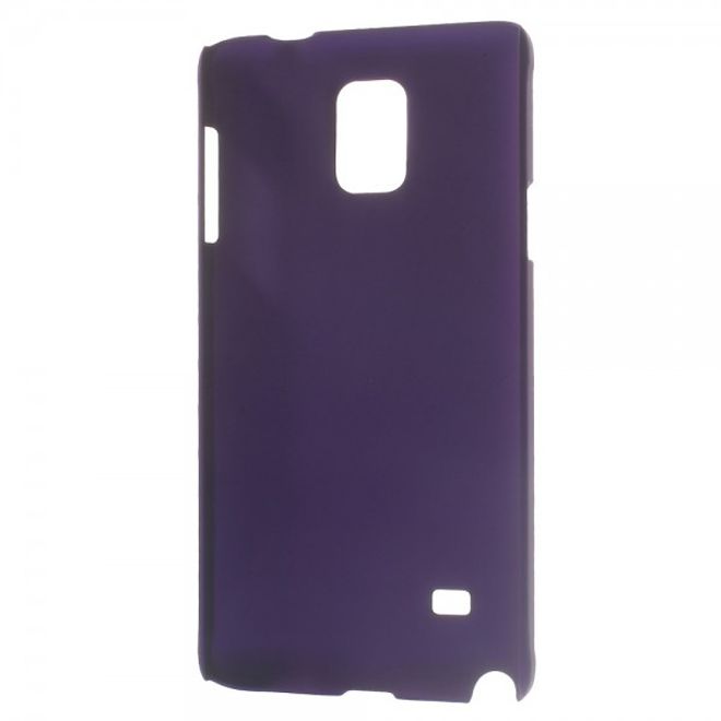 Samsung Galaxy Note 4 Gummiertes Hart Plastik Case - purpur