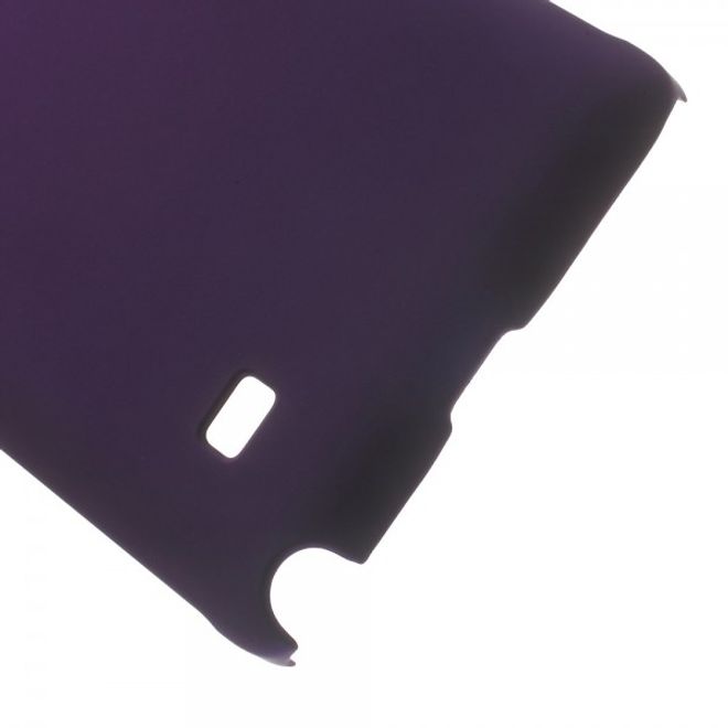 Samsung Galaxy Note 4 Gummiertes Hart Plastik Case - purpur
