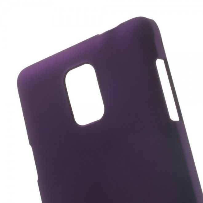 Samsung Galaxy Note 4 Gummiertes Hart Plastik Case - purpur