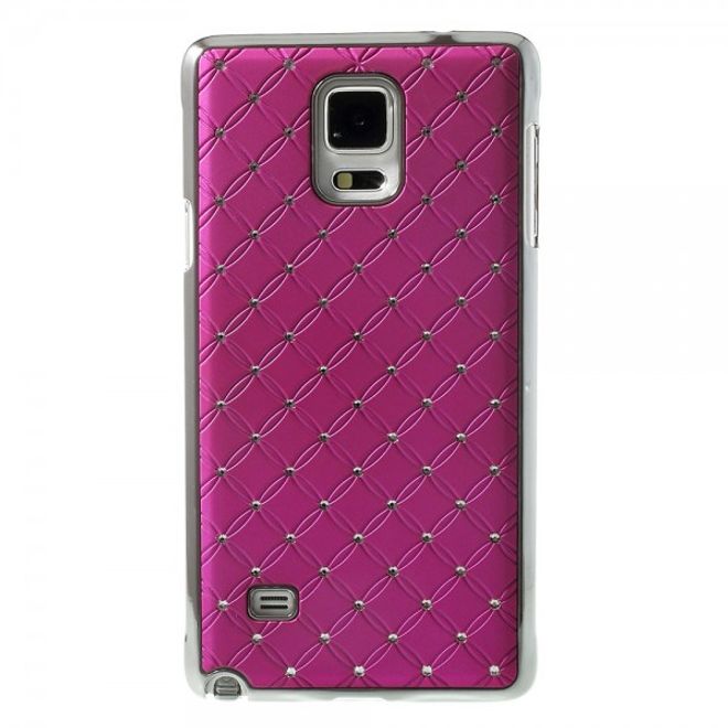 Samsung Galaxy Note 4 Schickes Plastik Case mit Sternenhimmelmuster - rosa