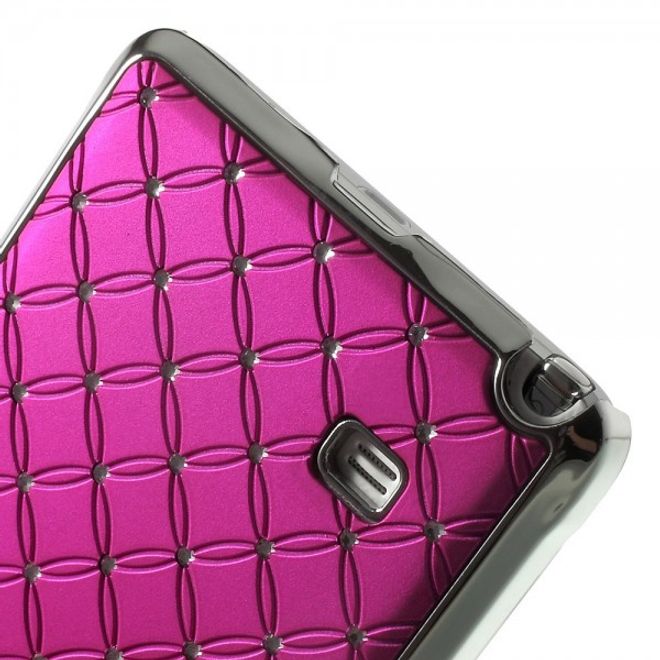 Samsung Galaxy Note 4 Schickes Plastik Case mit Sternenhimmelmuster - rosa