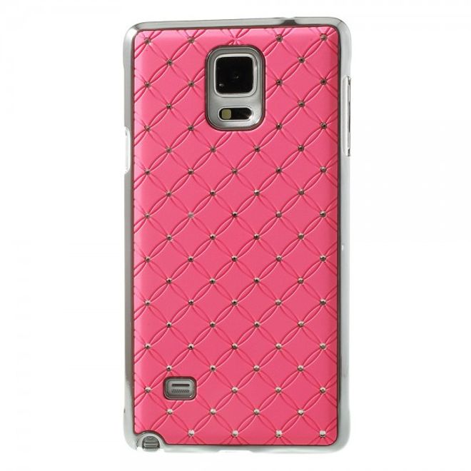 Samsung Galaxy Note 4 Schickes Plastik Case mit Sternenhimmelmuster - pink
