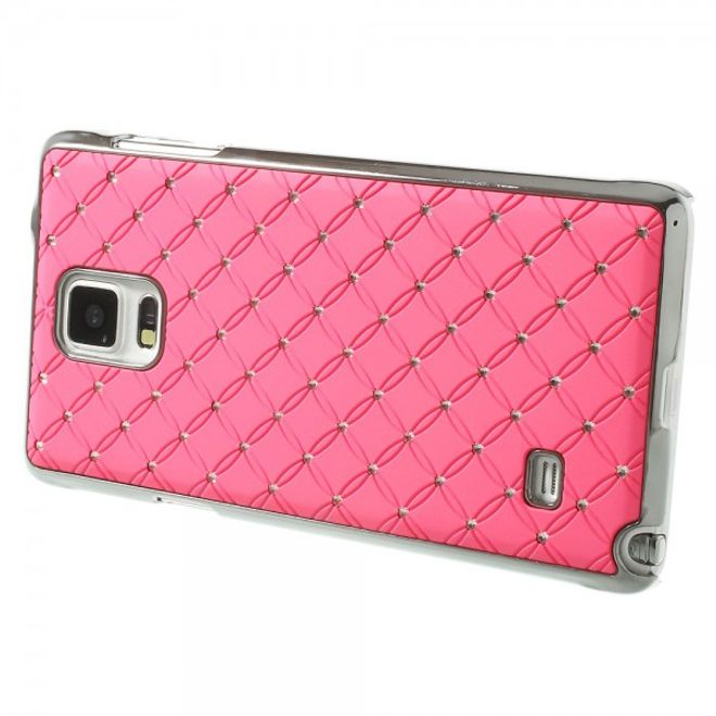 Samsung Galaxy Note 4 Schickes Plastik Case mit Sternenhimmelmuster - pink