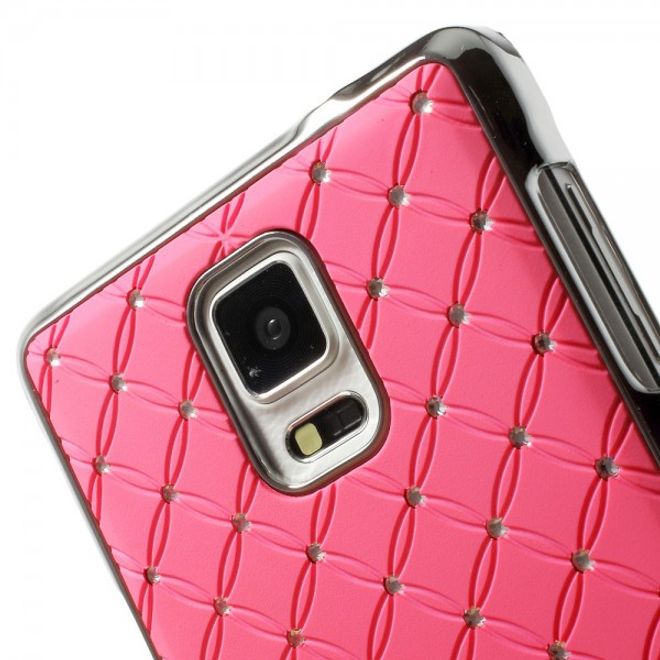 Samsung Galaxy Note 4 Schickes Plastik Case mit Sternenhimmelmuster - pink