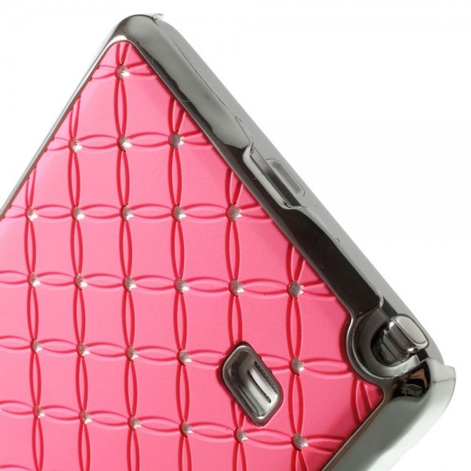 Samsung Galaxy Note 4 Schickes Plastik Case mit Sternenhimmelmuster - pink