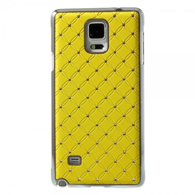 Samsung Galaxy Note 4 Schickes Plastik Case mit Sternenhimmelmuster - gelb