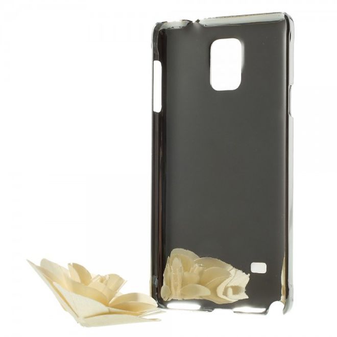 Samsung Galaxy Note 4 Schickes Plastik Case mit Sternenhimmelmuster - gelb