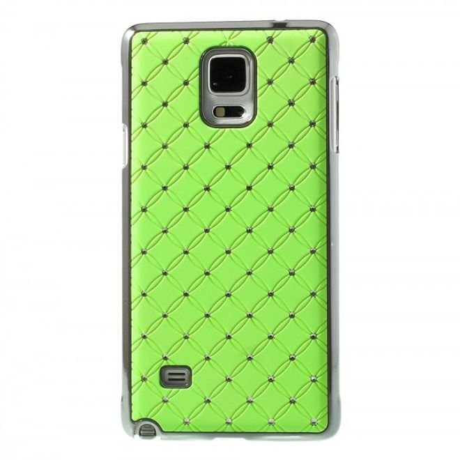 Samsung Galaxy Note 4 Schickes Plastik Case mit Sternenhimmelmuster - grün