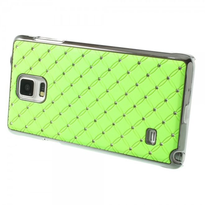 Samsung Galaxy Note 4 Schickes Plastik Case mit Sternenhimmelmuster - grün