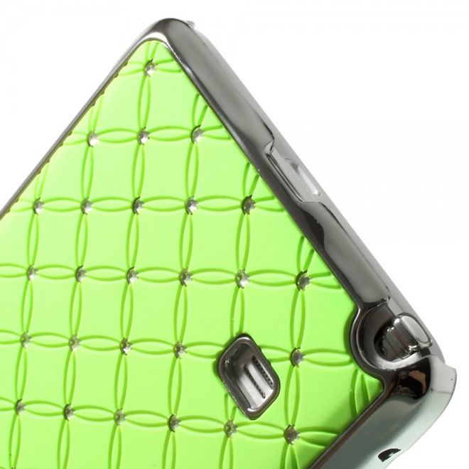 Samsung Galaxy Note 4 Schickes Plastik Case mit Sternenhimmelmuster - grün