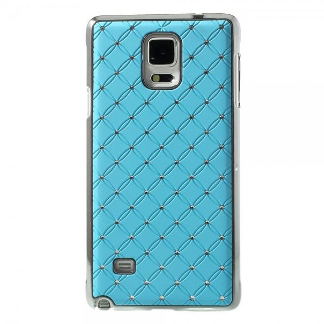 Samsung Galaxy Note 4 Schickes Plastik Case mit Sternenhimmelmuster - hellblau