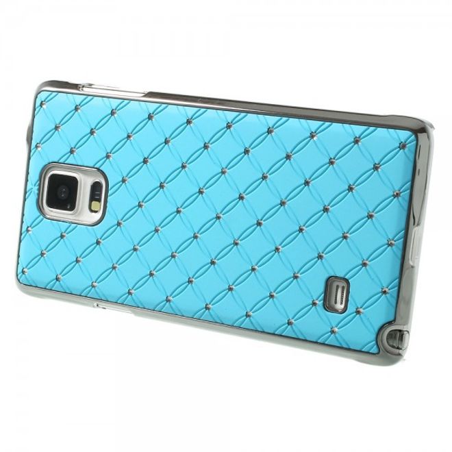 Samsung Galaxy Note 4 Schickes Plastik Case mit Sternenhimmelmuster - hellblau