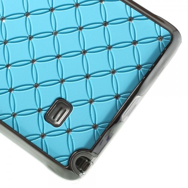 Samsung Galaxy Note 4 Schickes Plastik Case mit Sternenhimmelmuster - hellblau