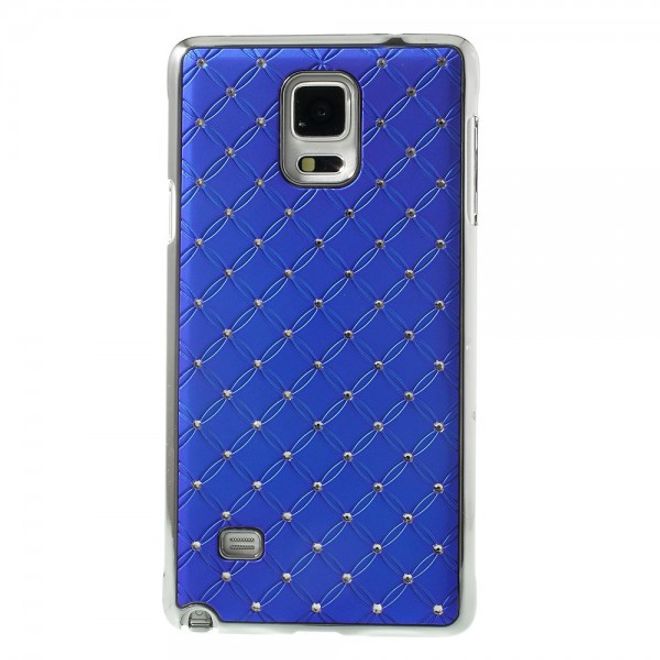 Samsung Galaxy Note 4 Schickes Plastik Case mit Sternenhimmelmuster - dunkelblau