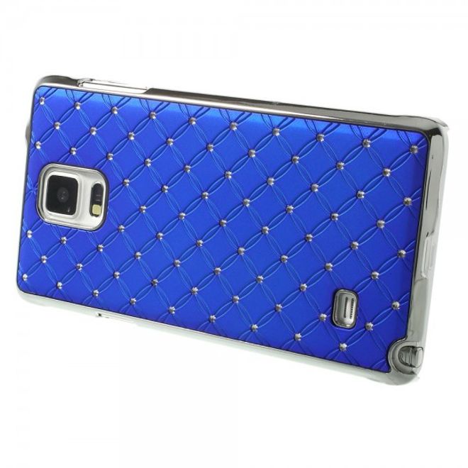 Samsung Galaxy Note 4 Schickes Plastik Case mit Sternenhimmelmuster - dunkelblau