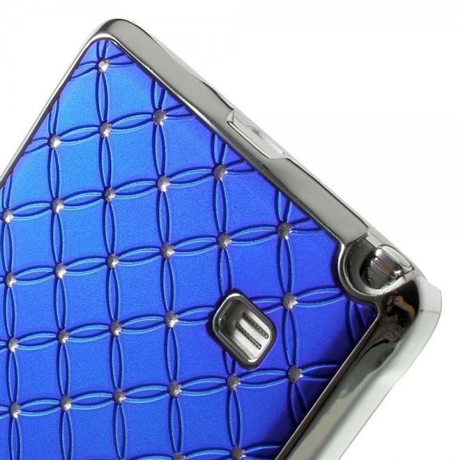 Samsung Galaxy Note 4 Schickes Plastik Case mit Sternenhimmelmuster - dunkelblau