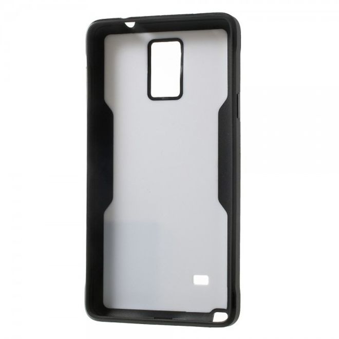 Samsung Galaxy Note 4 Hart- und elastisches Combo Plastik Case - weiss