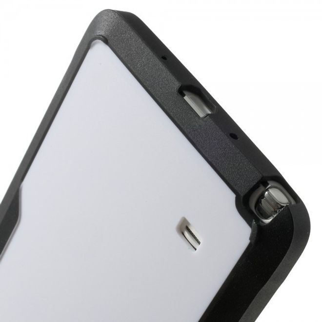 Samsung Galaxy Note 4 Hart- und elastisches Combo Plastik Case - weiss