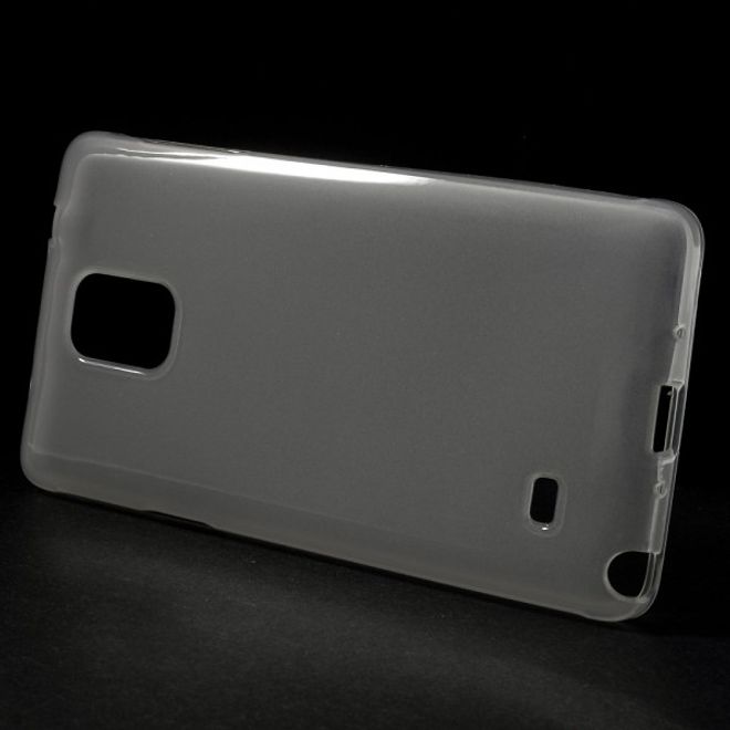 Samsung Galaxy Note 4 Leicht glänzendes, elastisches Plastik Case - weiss