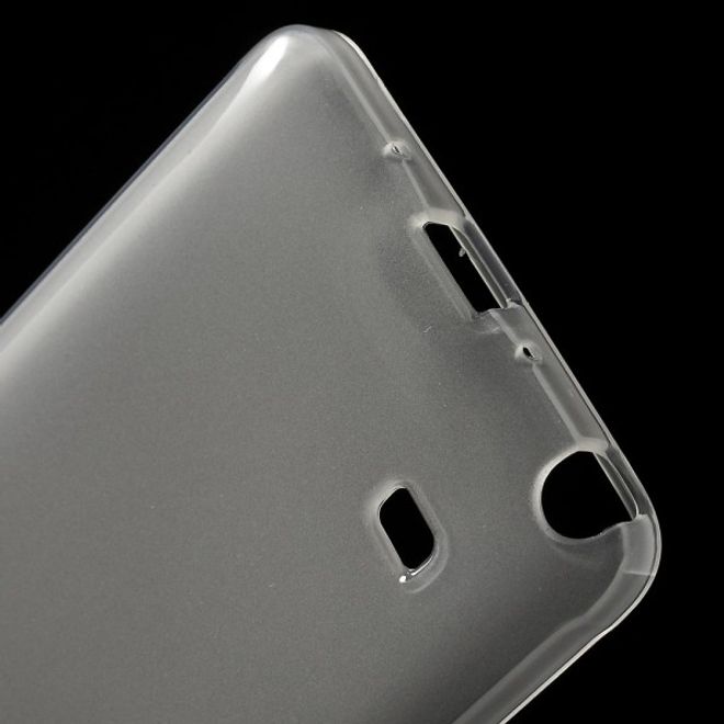 Samsung Galaxy Note 4 Leicht glänzendes, elastisches Plastik Case - weiss