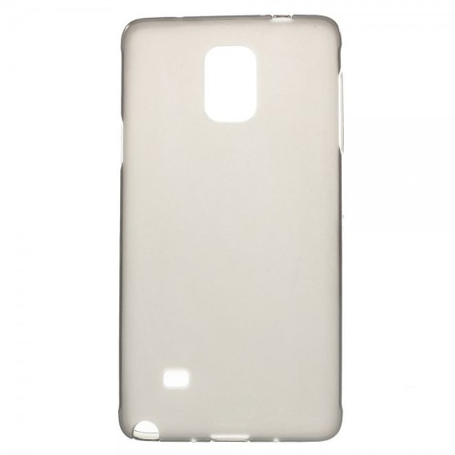 Samsung Galaxy Note 4 Leicht glänzendes, elastisches Plastik Case - grau