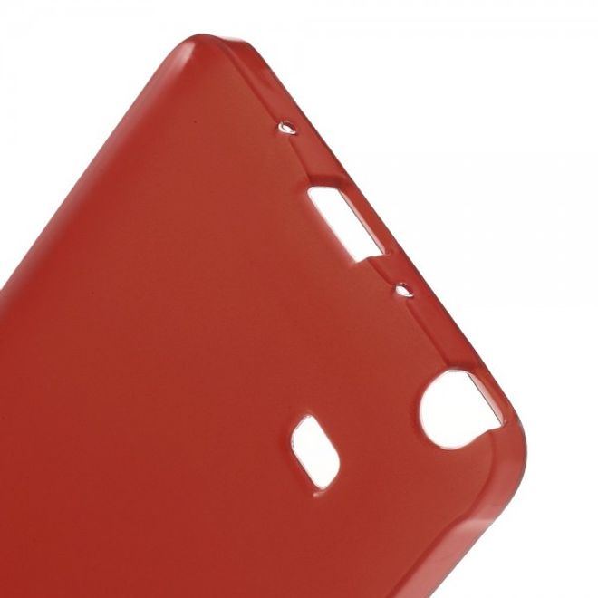 Samsung Galaxy Note 4 Leicht glänzendes, elastisches Plastik Case - rot