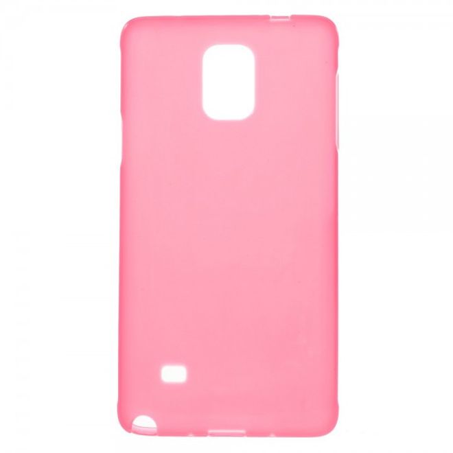 Samsung Galaxy Note 4 Leicht glänzendes, elastisches Plastik Case - rosa