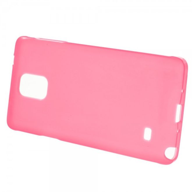 Samsung Galaxy Note 4 Leicht glänzendes, elastisches Plastik Case - rosa