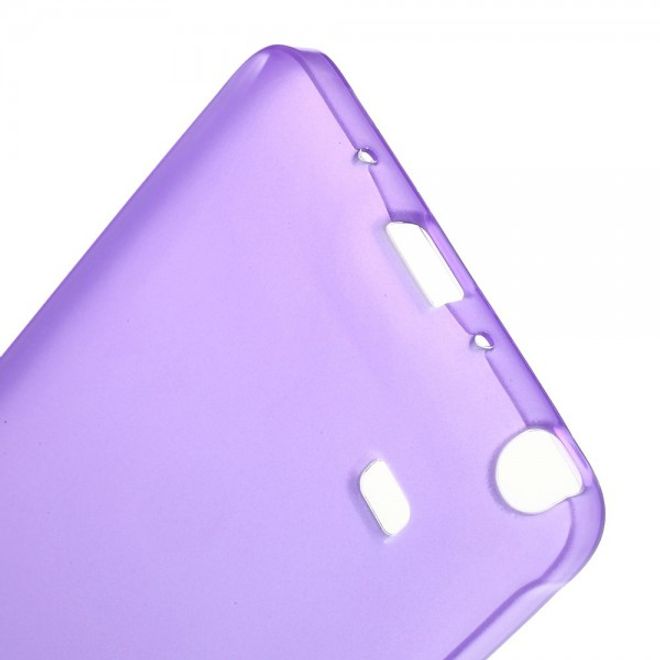 Samsung Galaxy Note 4 Leicht glänzendes, elastisches Plastik Case - purpur