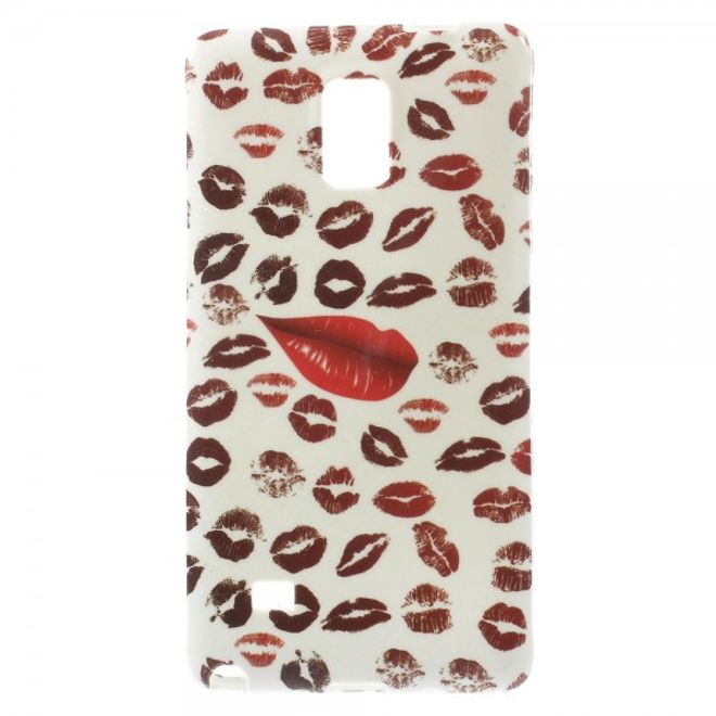 Samsung Galaxy Note 4 Elastisches Plastik Case mit sexy, kleinen Lippen