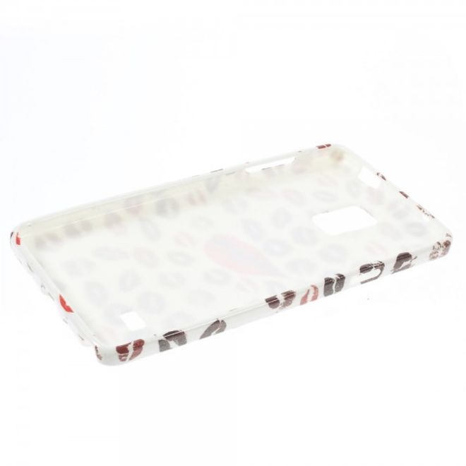 Samsung Galaxy Note 4 Elastisches Plastik Case mit sexy, kleinen Lippen