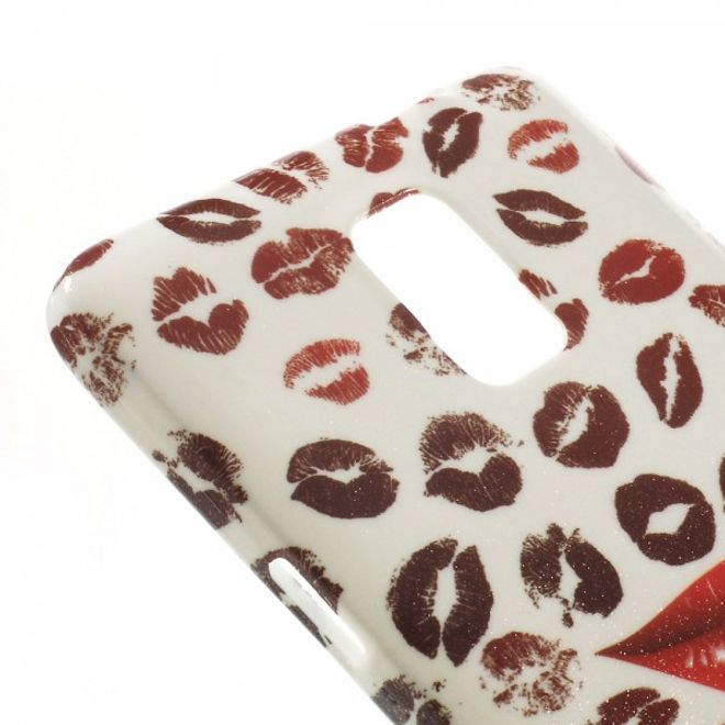 Samsung Galaxy Note 4 Elastisches Plastik Case mit sexy, kleinen Lippen