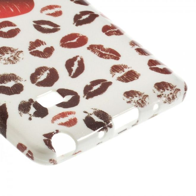 Samsung Galaxy Note 4 Elastisches Plastik Case mit sexy, kleinen Lippen