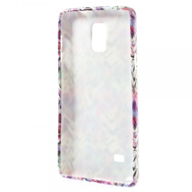 Samsung Galaxy Note 4 Elastisches Plastik Case mit crazy Muster
