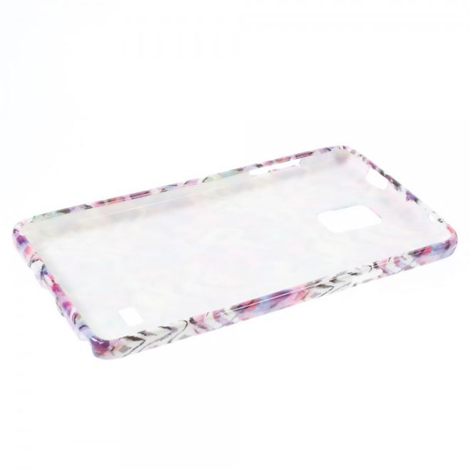 Samsung Galaxy Note 4 Elastisches Plastik Case mit crazy Muster