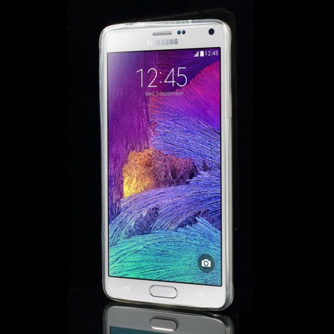 Samsung Galaxy Note 4 Elastisches Plastik Case mit Glassteinen und Herzen