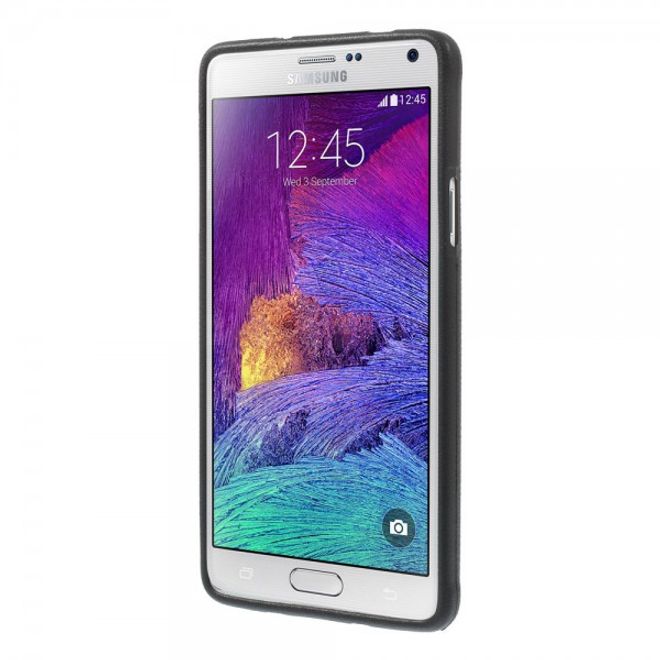 Samsung Galaxy Note 4 Lederartiges Plastik Case mit Zebramuster