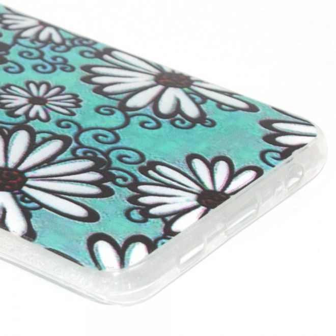 Galaxy S6 Edge Plus Elastisches Plastik Case mit Gänseblümchen