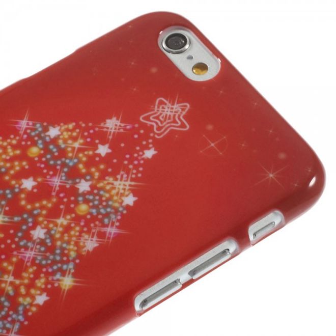 iPhone 6/6S Hart Plastik Case mit schönem Tannenbaum
