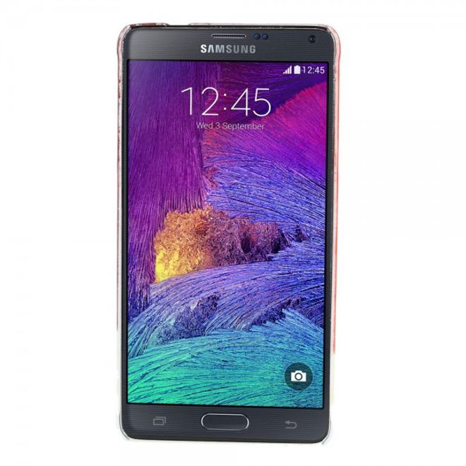 Samsung Galaxy Note 4 Hart Plastik Case mit Glocken und Schneemann