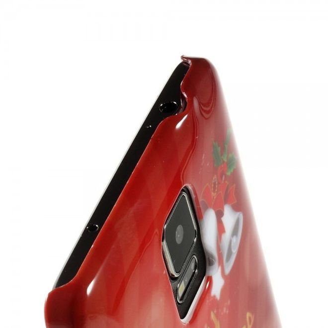 Samsung Galaxy Note 4 Hart Plastik Case mit Glocken und Schneemann