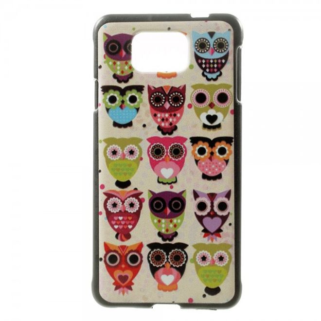 Samsung Galaxy Alpha Hart Plastik Case mit lieben Eulen